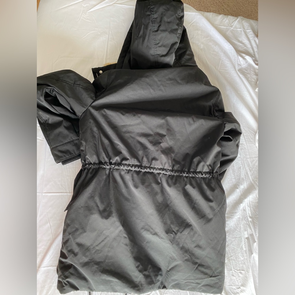 Zara Sorona DuPont thermal fill puffer coat parka jacket “NO faux fur” Black XS - Picture 12 of 16